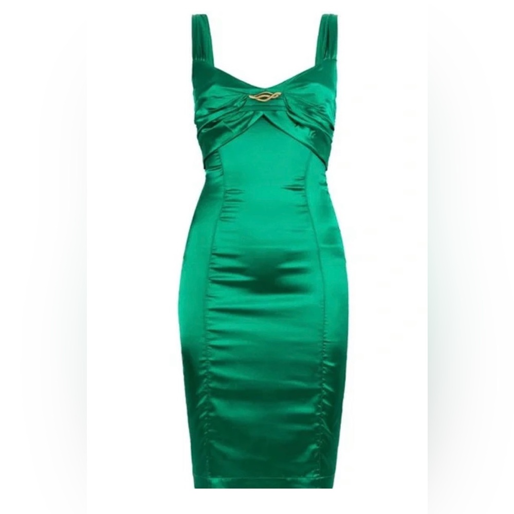 Roberto Cavalli SNAKE-EMBELLISHED BODYCON DRESS